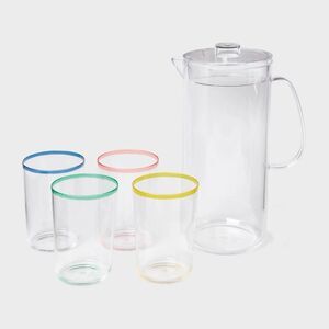 Sun Squad™ 19oz Beverage Pitcher Set – Stylish & Functional Drinkware